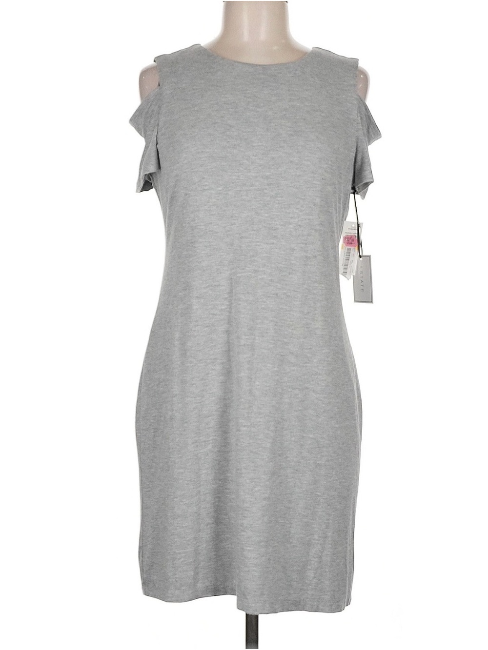 1. STATE Heather Gray Cold Shoulder Dress | Size Medium | NWT
